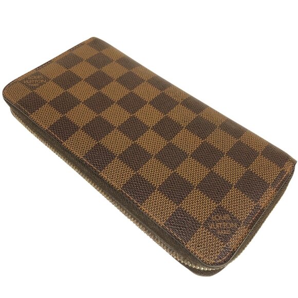Authentic Louis Vuitton Zippy Damier Ebene Leather Wallet jp170-111725 - Picture 5 of 16